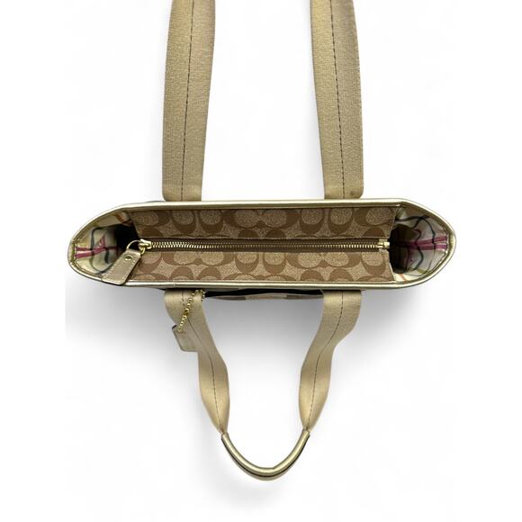 Coach Signature Stripe Heritage Tote Bag - Picture 13 of 16